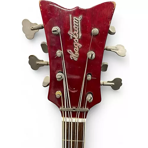 Used 1960s Hagstrom 1960's Hagstrom H8 White Electric Bass Guitar White