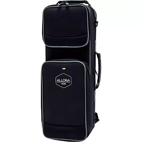 Allora ASPS-450 Vienna Series Straight Soprano Sax Black Nickel Body Silver Keys