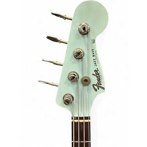 Used Fender Custom Shop Journeyman Jazz Bass Blue Electric Bass Guitar Blue