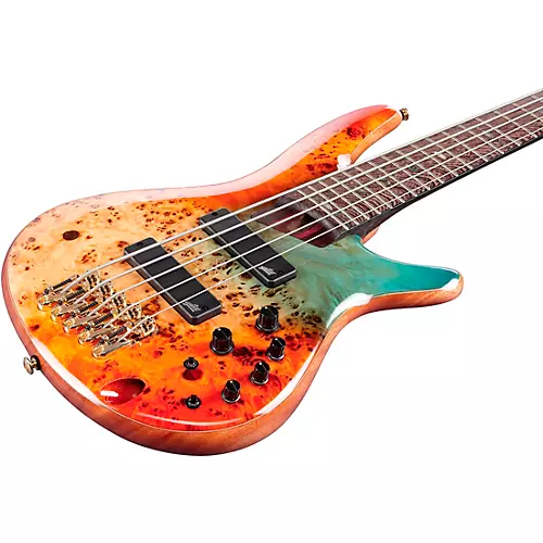 Ibanez Premium SR1605DW 5-String Electric Bass Guitar Autumn Sunset Sky