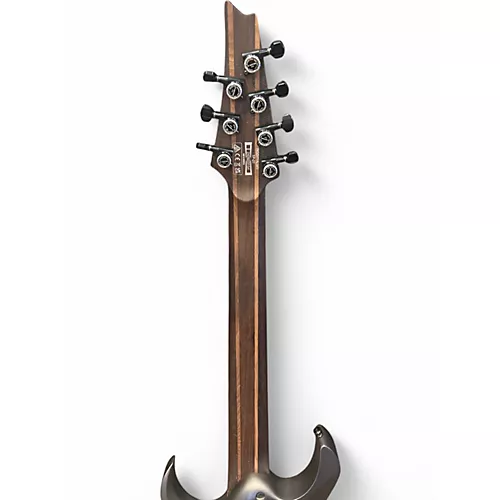 Used Ibanez RGD71ALMS Axion 7 String Black Aurora Burst Solid Body Electric Guitar Black Aurora Burst