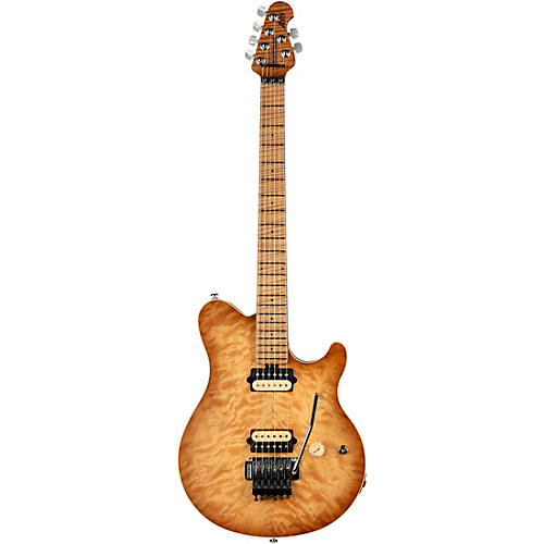 Ernie Ball Music Man Axist Quilt Top (satin) Electric Guitar Honey Pot