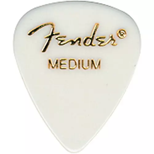 Fender 351 Standard Guitar Pick. White Extra Heavy 12 Pack