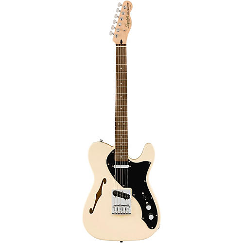 Squier Affinity Series Telecaster Thinline Electric Guitar Olympic White