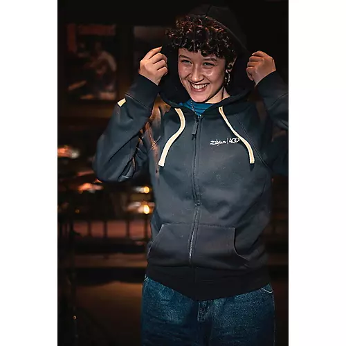 Zildjian Limited Edition 400th Anniversary Zip Up Hoodie X Large Black