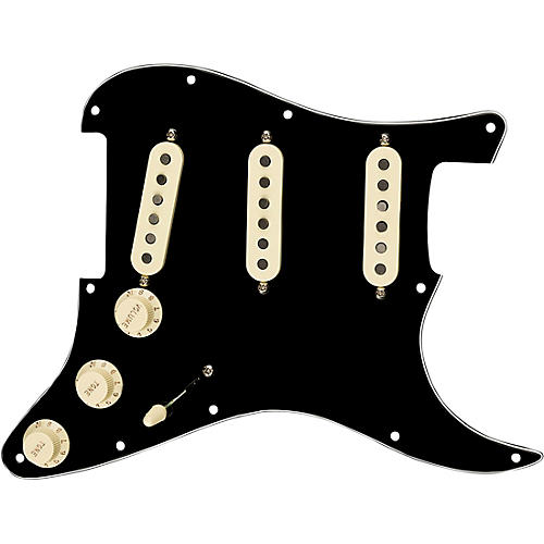 Fender Stratocaster SSS Tex-Mex Prewired Pickguard Black/White/Black