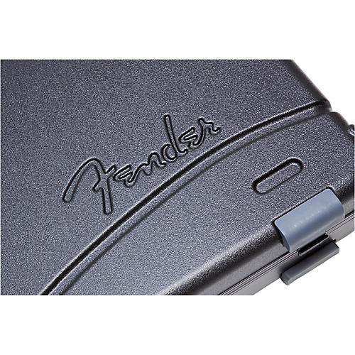 Fender Deluxe Molded ABS Jaguar/Jazzmaster Guitar Case Black Gray/Silver