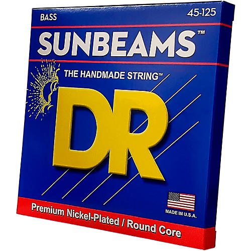 DR Strings Sunbeams NMR5-45 Medium 5-String Bass Strings .125 Low B