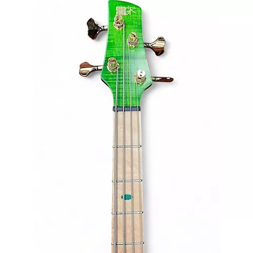 Used Ibanez SR4FDMX Emerald Green Electric Bass Guitar Emerald Green