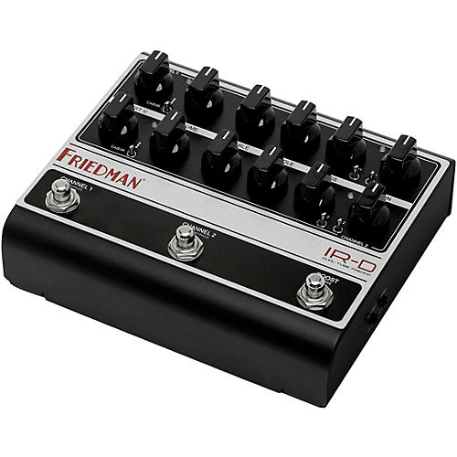 Friedman IR-D Dual-Tube Preamp DI+IR Dual-Channel 12AX7 Tubes Effects Pedal Black and Silver