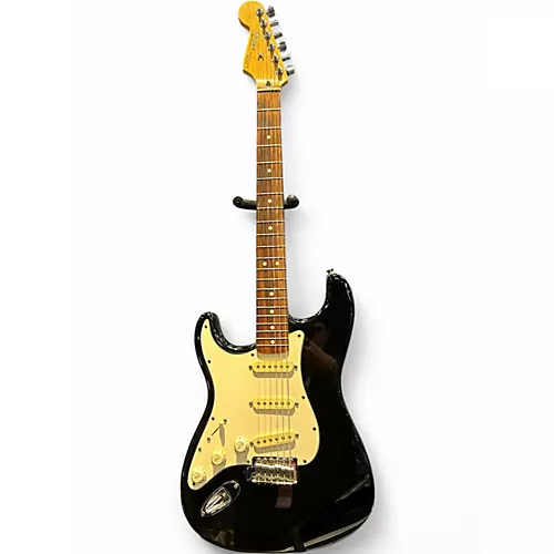 Used Fender Starcaster Left Handed Black Electric Guitar Black