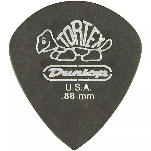 Dunlop Tortex Pitch Black Jazz Guitar Picks 1 Dozen 1.5 mm 12 Pack