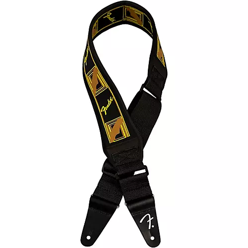 Fender Swell Neoprene Logo Guitar Strap Black 2.5 in.