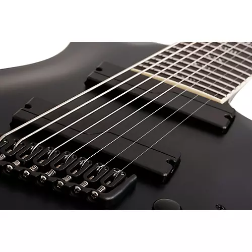 Schecter Guitar Research C-8 MS SLS Elite Evil Twin 8-String Electric Guitar Satin Black