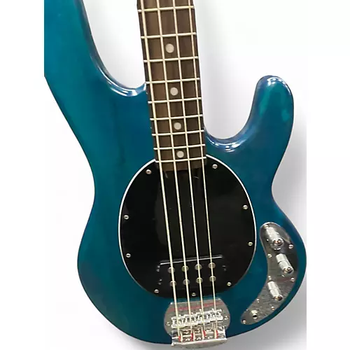 Used Sterling by Music Man Ray34 trans tunq Electric Bass Guitar trans tunq
