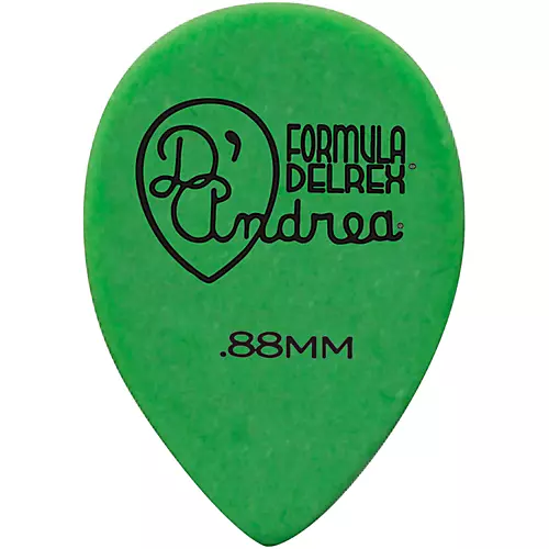 D'Andrea 358 Small Delrex Delrin Guitar Picks Teardrop - One Dozen Purple 1.14 mm