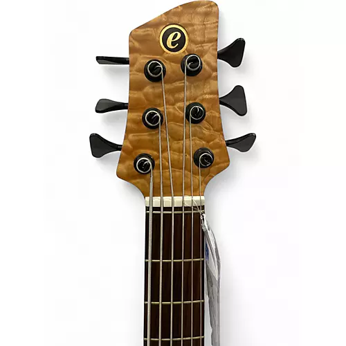 Used 2006 Elrick Platinum Hybrid Evolution Natural Quilted Maple Electric Bass Guitar Natural Quilted Maple