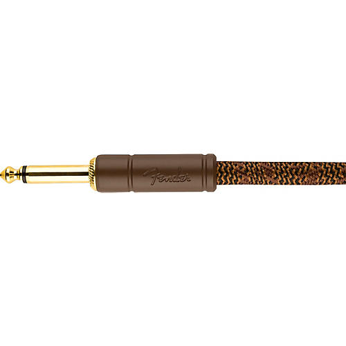 Fender Paramount Acoustic Straight to Straight Instrument Cable 18.6 ft. Brown