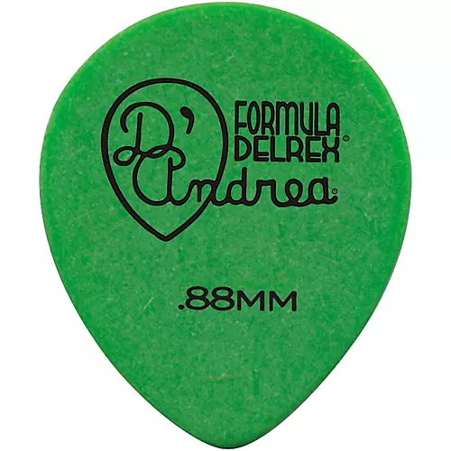 D'Andrea 347 Rounded Teardrop Delrex Delrin Guitar Picks - One Dozen Purple 1.14 mm