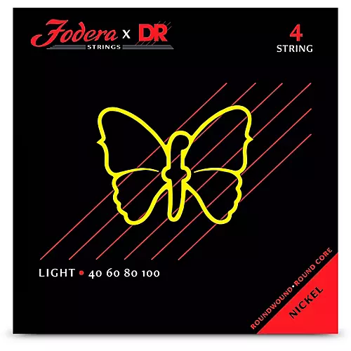 Fodera Guitars Nickel 4 String Bass String Set 40 - 100
