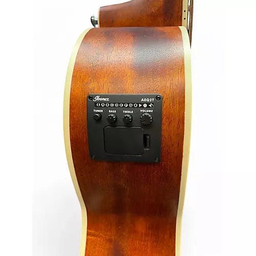 Used Ibanez PNB14EOPN Natural Acoustic Bass Guitar Natural