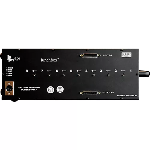 API 8-Slot High-Current 500 Series Lunchbox