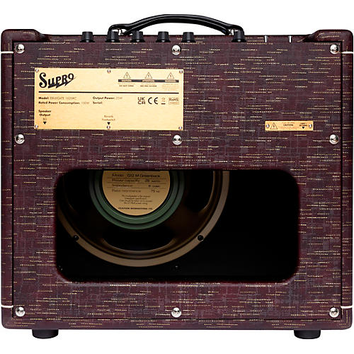 Supro Delegate Custom 1x12 25W Tube Combo Amp Black Scandia