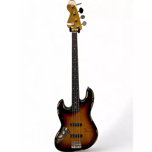 Used Vintage V74 3 Color Sunburst Electric Bass Guitar 3 Color Sunburst
