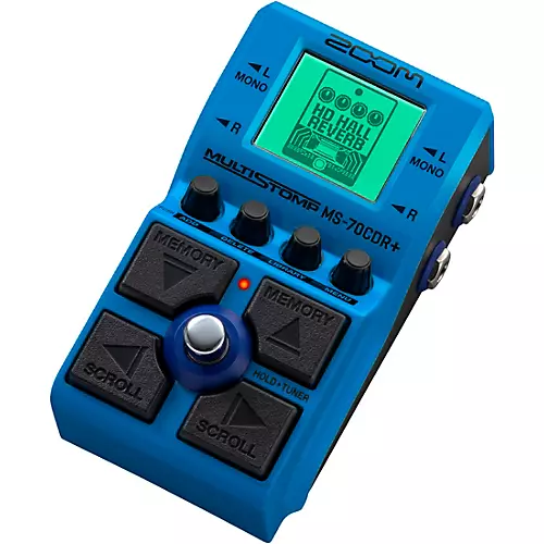 Zoom MS-70CDR+ MultiStomp Chorus/Delay/Reverb Effects Pedal Blue