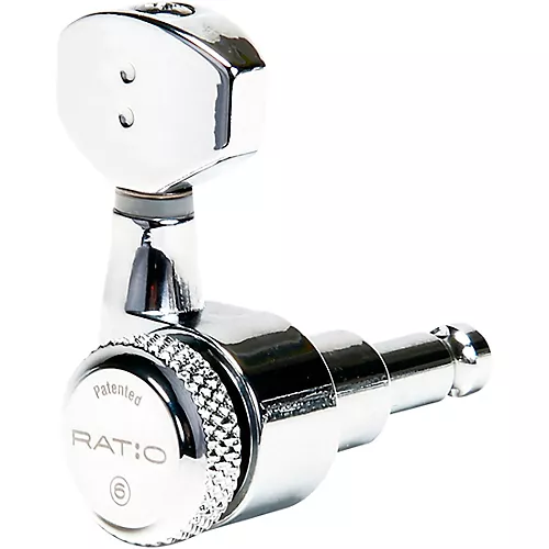 Graph Tech GRAPH TECH PRL9721C0 ELEC LOCKING 6 INLINE STAGGERED POST TUNERS CHR Chrome