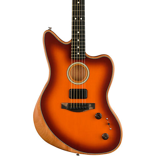 Fender American Acoustasonic Jazzmaster Acoustic-Electric Guitar Tungsten