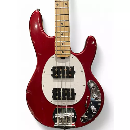 Used 2020s Sterling by Music Man STINGRAY HH Chrome Red Electric Bass Guitar Chrome Red