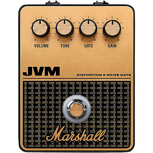 Marshall JVM Distortion and Overdrive Effects Pedal Black and Gold