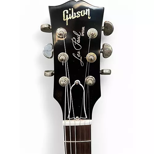 Used Gibson custom shop les paul special double cut trans black Solid Body Electric Guitar trans black