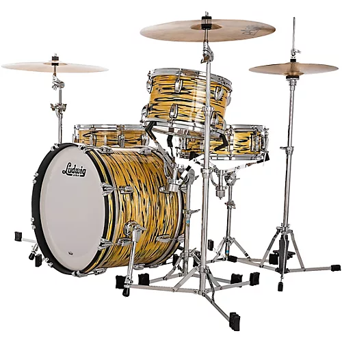Ludwig Legacy Mahogany 3-Piece Downbeat Shell Pack with 20 in. Bass Drum Lemon Oyster
