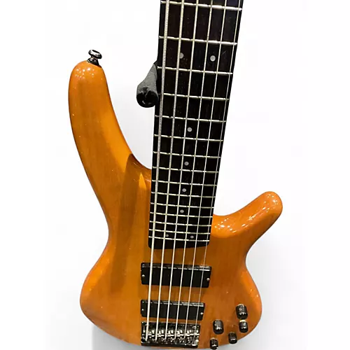 Used Ibanez sr406 Natural Electric Bass Guitar Natural