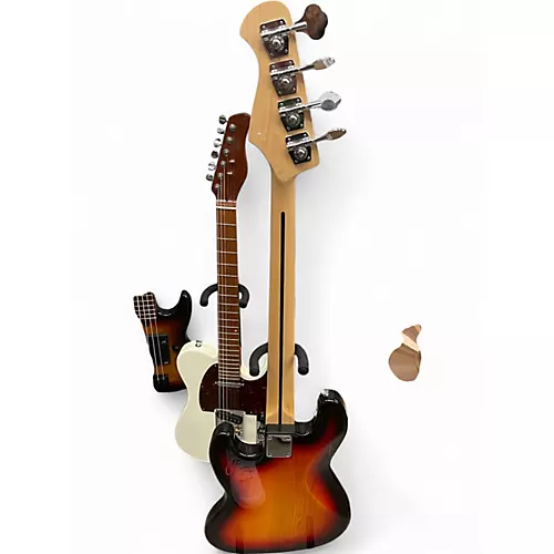 Used Harley Benton J-STYLE JB-40 2 Tone Sunburst Electric Bass Guitar 2 Tone Sunburst