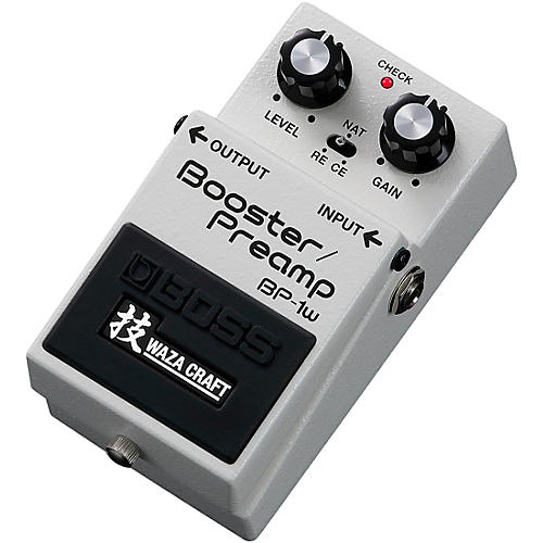 BOSS BP-1W Waza Craft Booster/Preamp Effects Pedal White