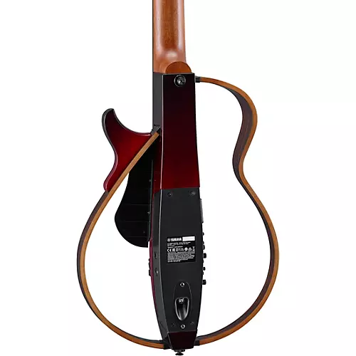 Yamaha SLG200N Nylon-String Silent Acoustic-Electric Guitar Dark Red Burst