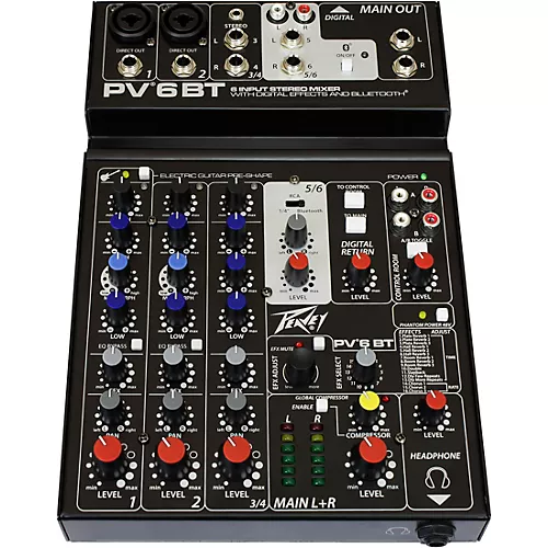 Peavey PV 6 BT Mixer With Bluetooth
