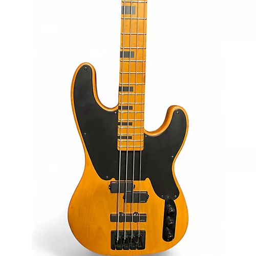 Used Schecter Guitar Research Model T Butterscotch Electric Bass Guitar Butterscotch