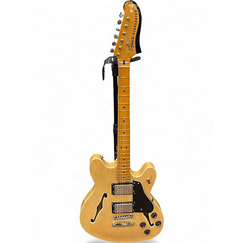Used 2023 Squier Classic Vibe Starcaster Hollow Natural Hollow Body Electric Guitar Natural