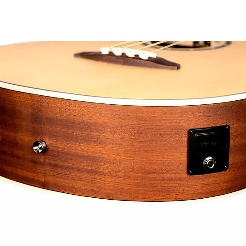 Ortega D7E 4-String Acoustic/Electric Bass Guitar Satin Black