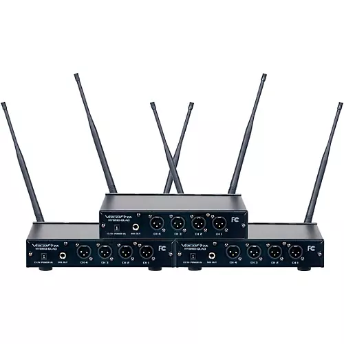 VocoPro DIGITAL-ACAPELLA-12 12-Channel UHF Wireless Handheld Microphone System, 900-927.2mHz 902-928 MHz Black