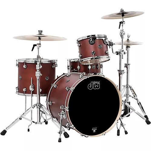 DW Performance Series 4-Piece Shell Pack White Marine Finish Chrome Hardware