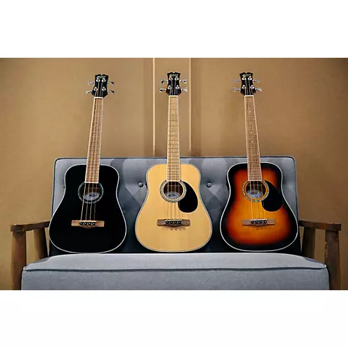 Mitchell EZB Super Short-Scale Acoustic-Electric Bass Guitar Natural