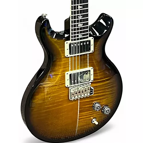 Used 2022 PRS Santana Signature Black Gold Burst Solid Body Electric Guitar Black Gold Burst