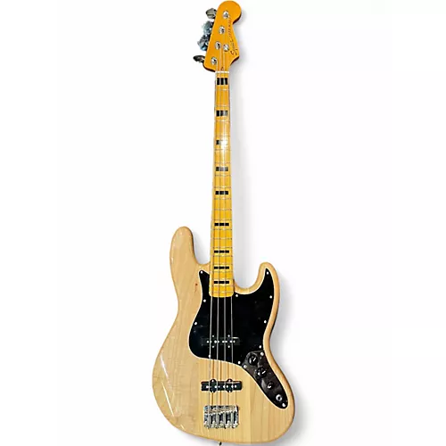 Used Squier Classic Vibe 70s Jazz Bass Antique Natural Electric Bass Guitar Antique Natural