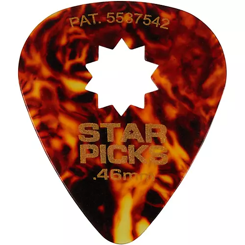Everly Star Classic Tortoise Shell Guitar Picks Rockstar Mix 12 Pack