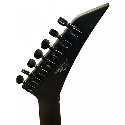 Used 2023 Jackson RRX14-mg7 Black with Silver Pinstripes Solid Body Electric Guitar Black with Silver Pinstripes